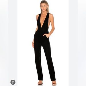 3x1 Ella Revolve Jumpsuit Velvet Black